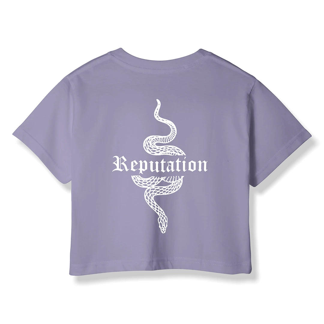 NOWUP NUTRITION Reputation Lila Kadın Crop - Standart