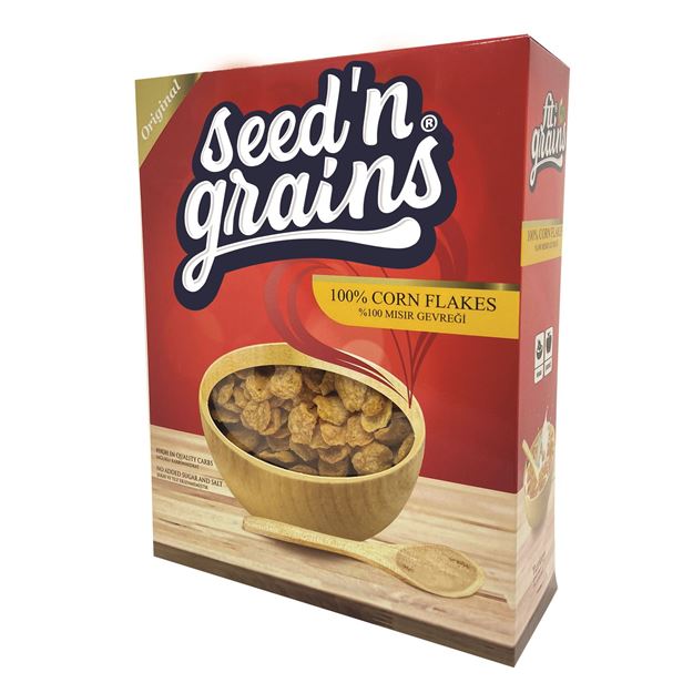 Seed'n Grains Zuckerfreie Cornflakes 300g - Diät-Cornflakes Hauptbild