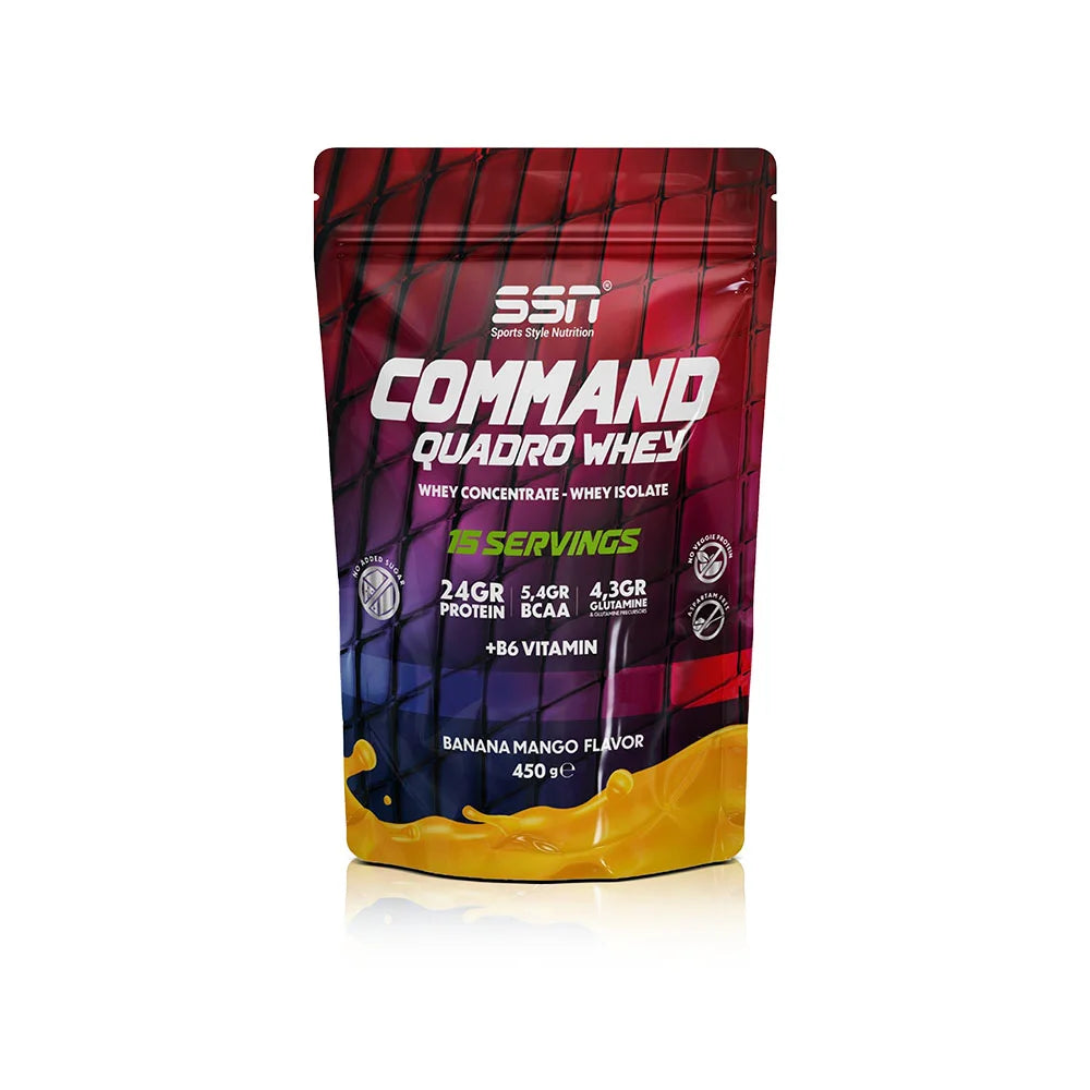 SSN Command Quadro Whey 450g - Proteinpulver mit Bananen-Mango-Geschmack (Doypack) Hauptbild