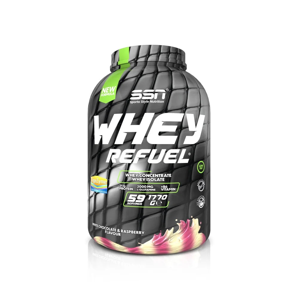 SN Whey Refuel 1770g - Beyaz Çikolata ve Ahududu Protein Tozu