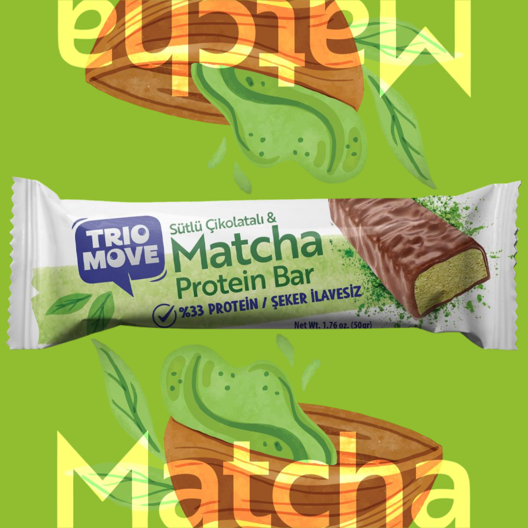 Trio Move %33 Protein Bar Matcha 50g - Yüksek Protein (Tekli) Ürün ikincil görseli