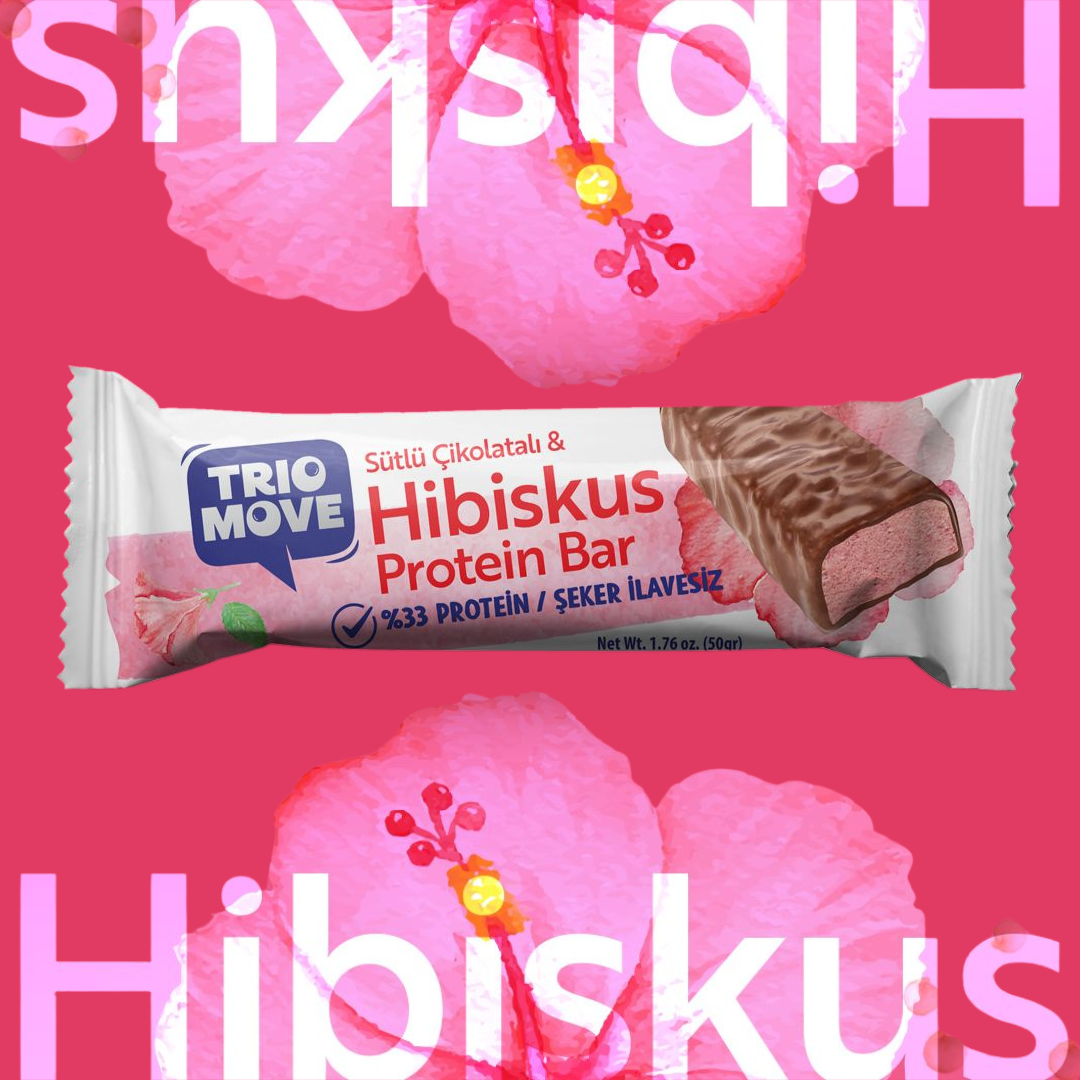 Trio Move %33 Protein Bar Hibiskus 50g - Yüksek Protein (Tekli) Ürün ikincil görseli