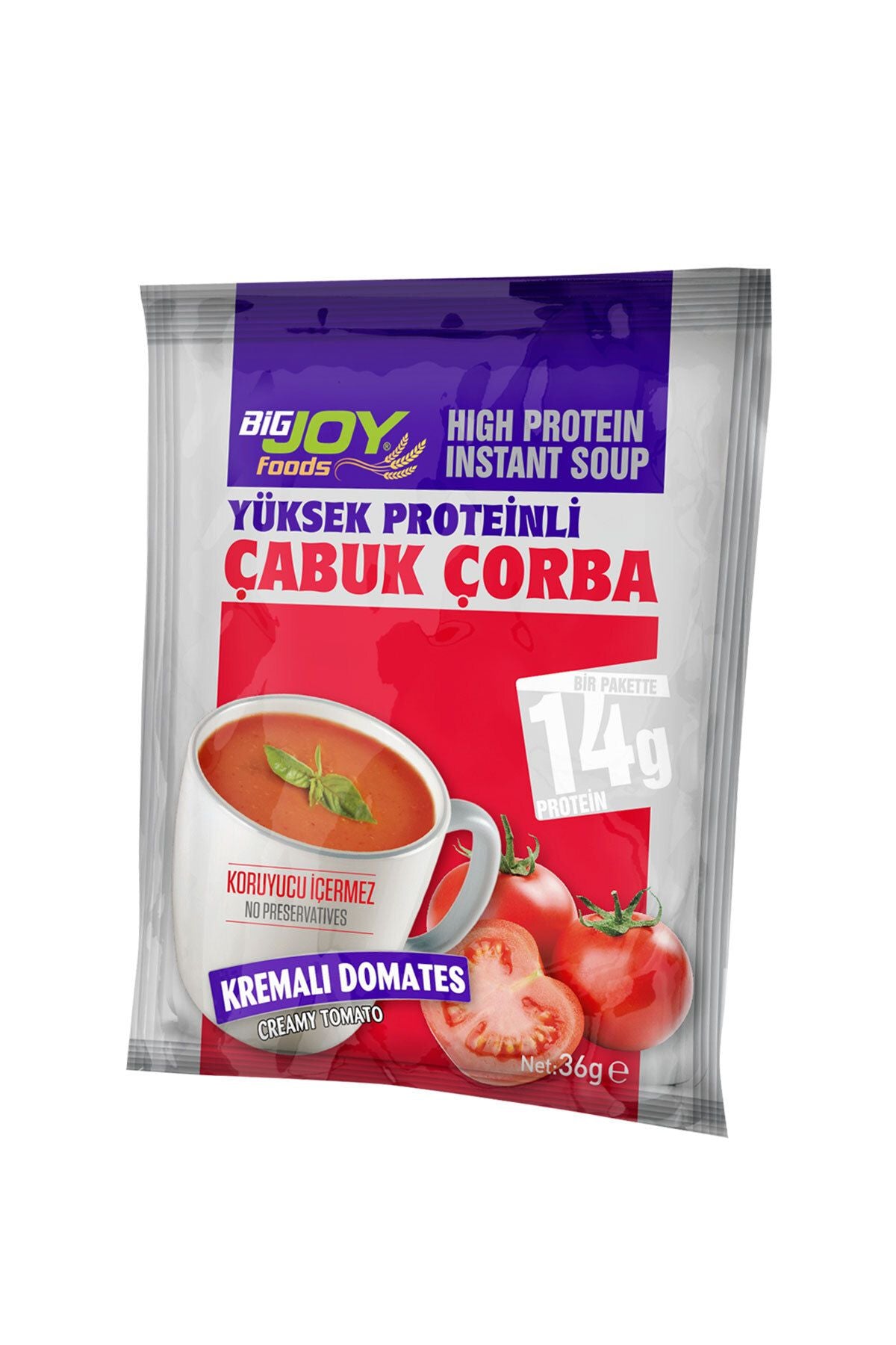 Bigjoy Foods High Protein Tomato Flavored 36g Instant Soup (Single) Main image