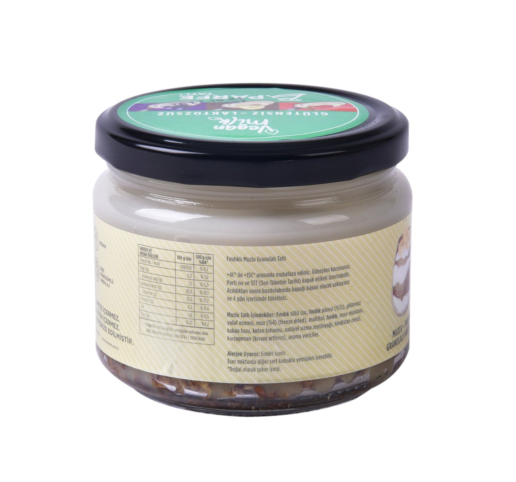 Vegan Milk B.Parfe Muzlu ve Fındıklı Parfe Tatlı 275 gram