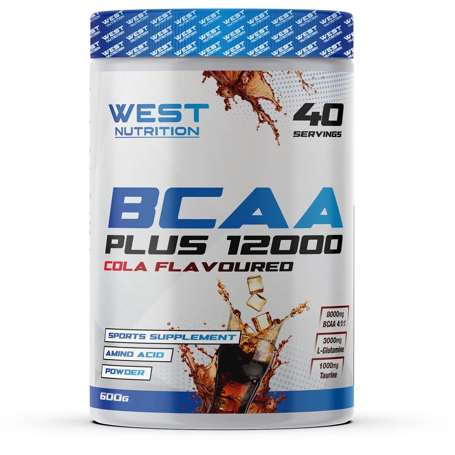 West BCAA Plus 12000 Glutamin Taurin 600g Kola Aromalı Kompleks Amino Asit Ürün ana görseli