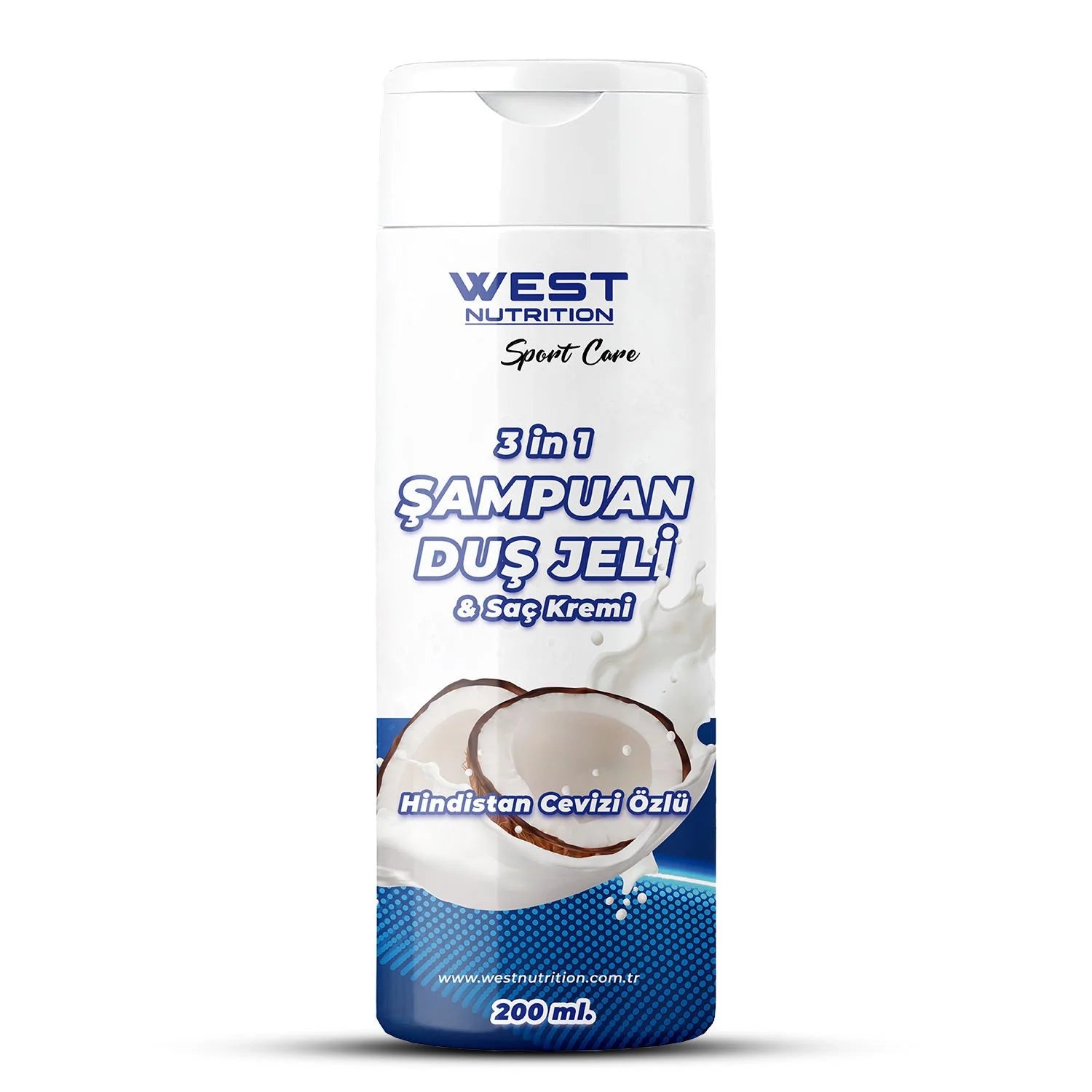 West Şampuan, Saç Kremi ve Duş Jeli 200 ml 3 in 1 Unisex