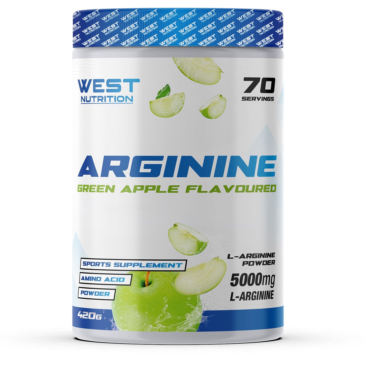 West L-Arjinin 420g Yeşil Elma Aromalı Arginine Ürün ana görseli