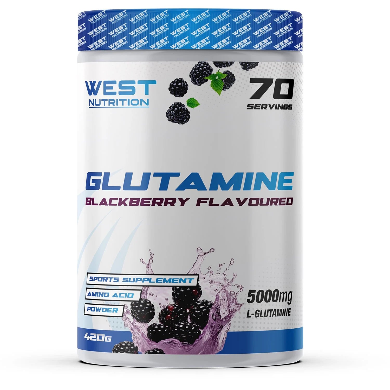 West L-Glutamine 420g Böğürtlen Aromalı Glutamin Ürün ana görseli
