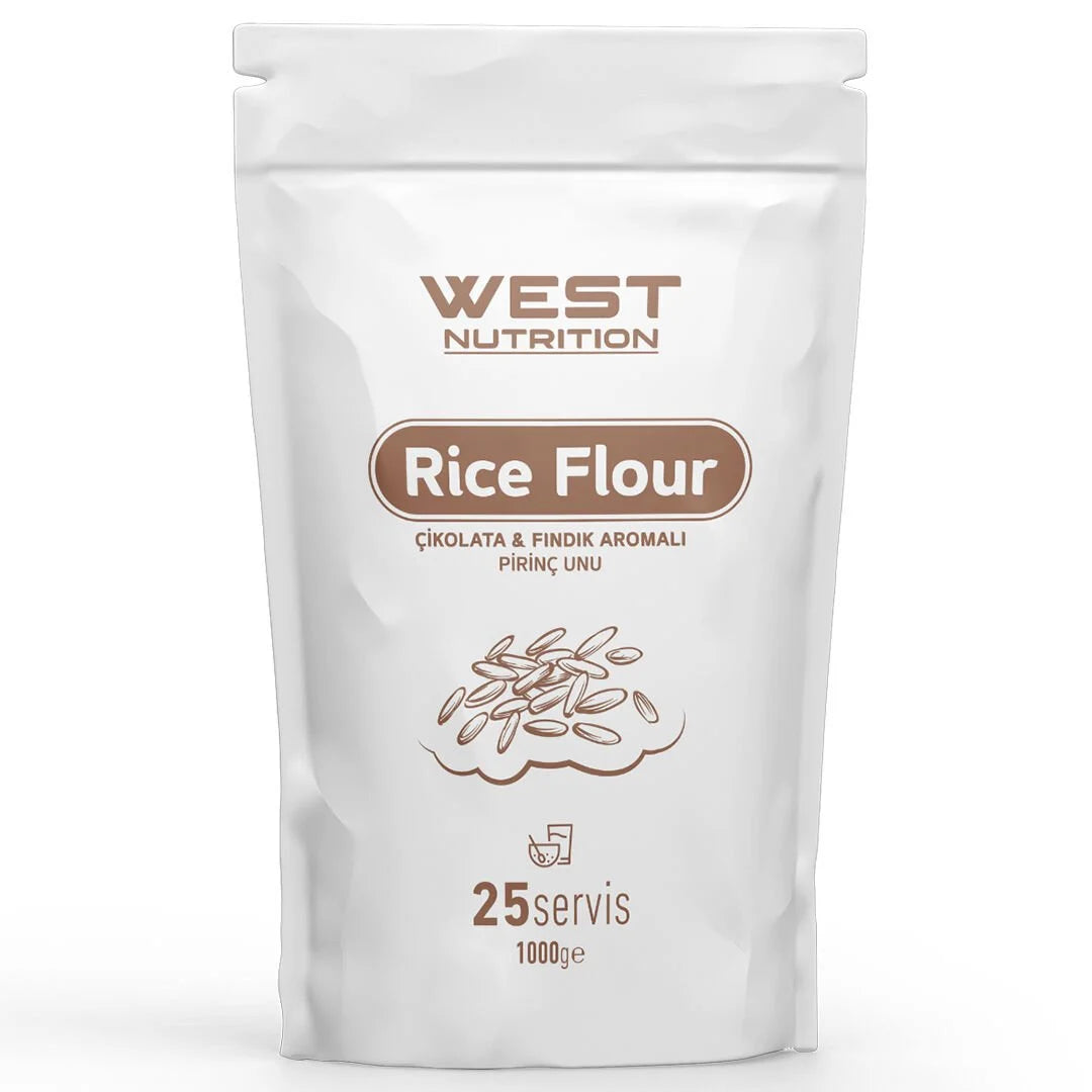 West Rice Flour 1000g Çikolata ve Fındık Aromalı Pirinç Unu Ürün ana görseli