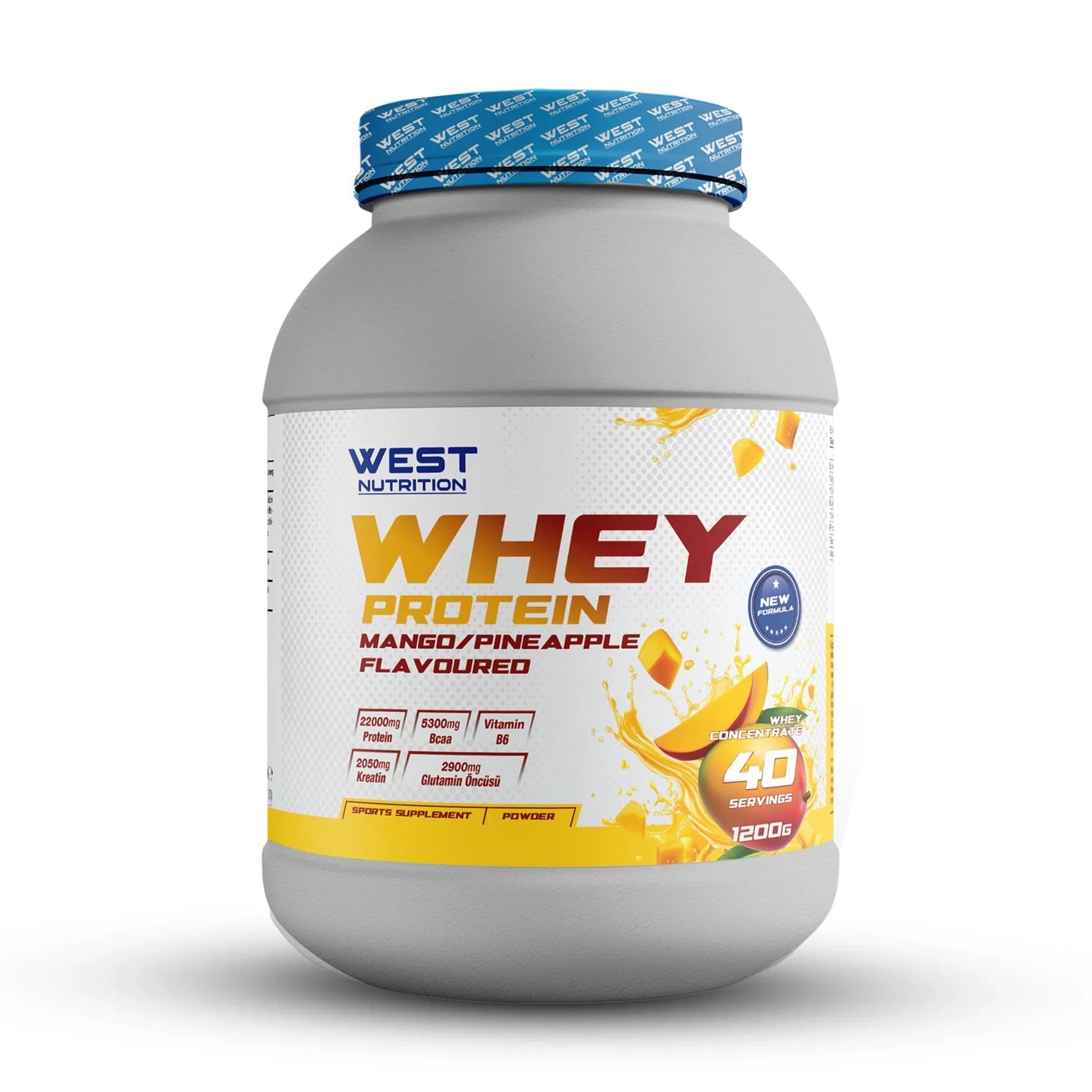 West Whey Protein Tozu 1200g - Ananas ve Mango Aromalı