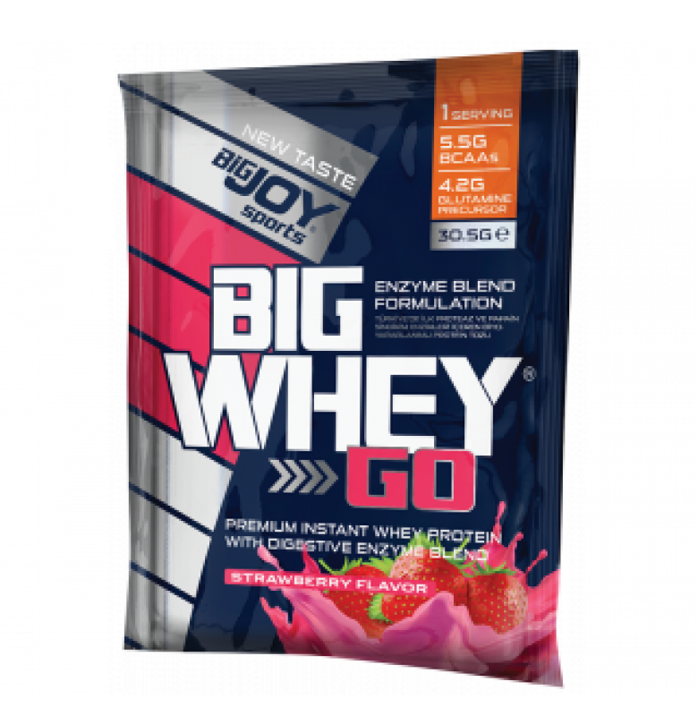 Bigjoy Big Whey Go Protein – Çilek Aromalı Tekli Protein Tozu